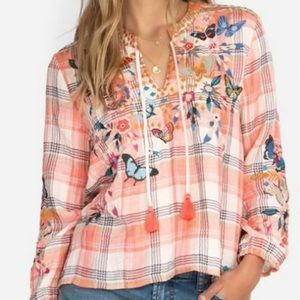 JohnnyWas size small -Mariposa effortless blouse.